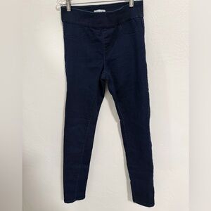 ELLE Skinny Jeggings Pull On Navy Blue Stretch Pants Size S